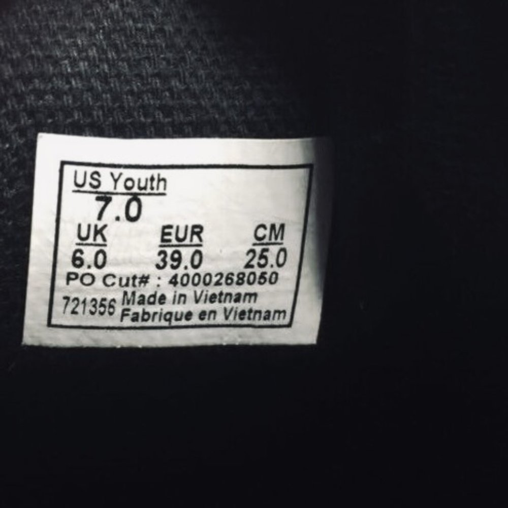 VANS "Off the Wall" YOUTH Lace-Up Skate Shoe Low Top Sneaker EUC Size Youth 7 - Picture 10 of 10